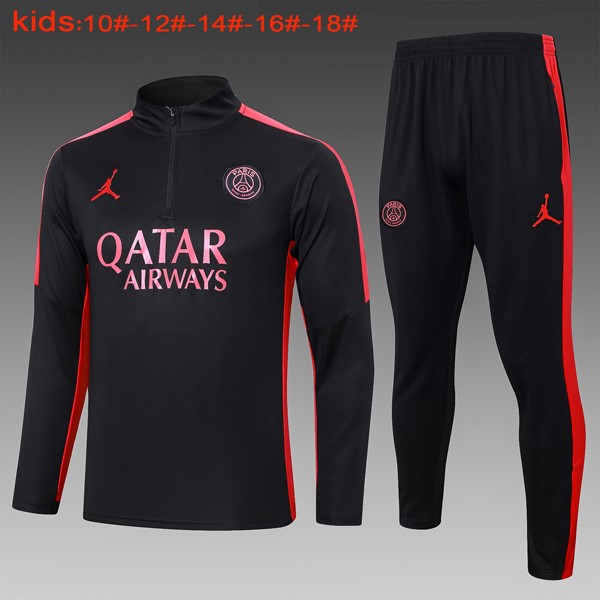 Ninos Sudadera De Training PSG 2024 2025 Negro Rosa